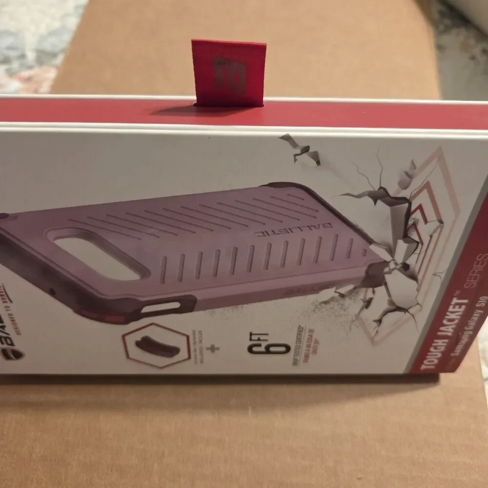 Ballistic Samsung Galaxy S 10 Phone Tough Jacket 6ft Drop Test  Light Purple